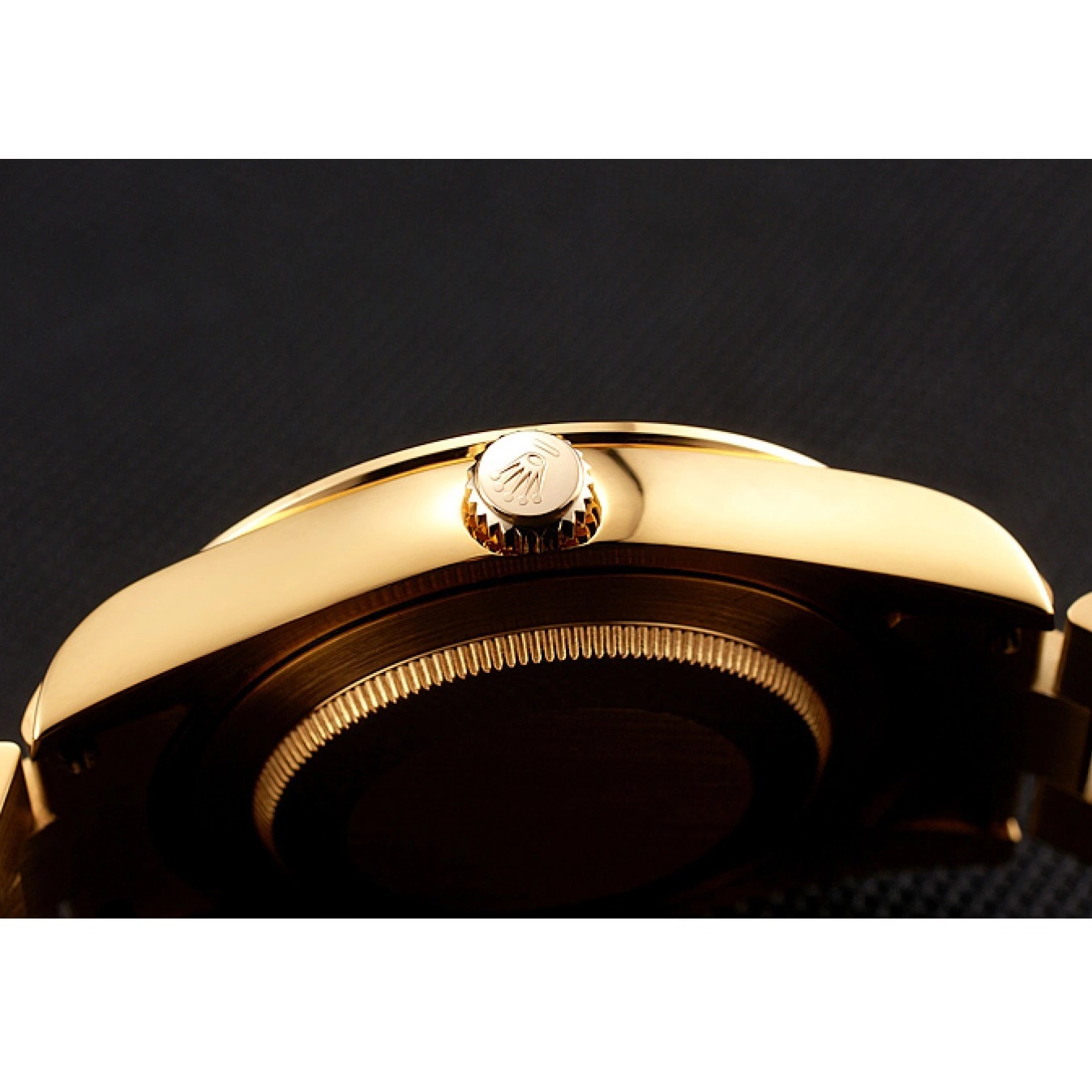 Best AAA Replica Sites Day-Date Bracelet Gold Diamonds 1454101 And Black Swiss Rolex Rubies Dial 0626